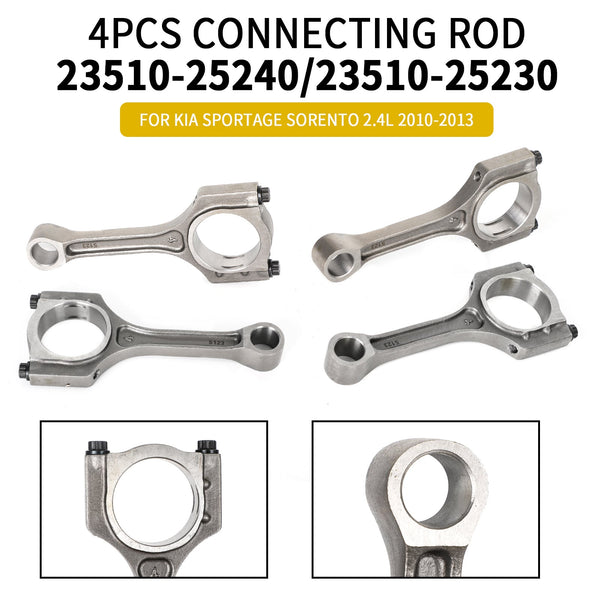 4PCS Pleuel Für 2005,03-2010,01 Hyundai Sonata 2,4 L 23510-25240 2351025220 2351025230 2351025210 Generisches