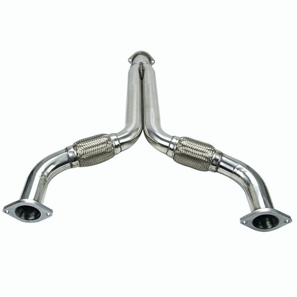 Y Pipe Exhaust Downpipe Fit for 03-09 Nissan 350Z 3.5L 2005 2007 Infiniti G35 Generic
