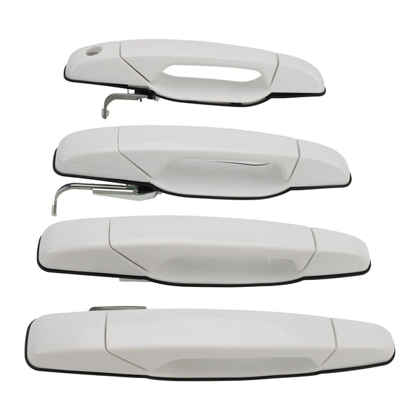 2009-2013 Cadillac Escalade Hybrid Sport Utility 4PCS Front & Rear Door Handle Set White 284053446 84053444 20954826 25890276