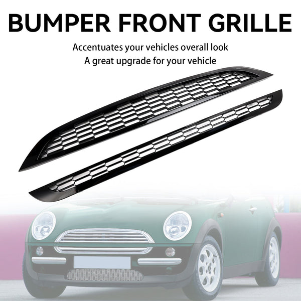 2002-2006 MINI R50 Cooper 2PCS Honeycomb Mesh Front Grill Grill Generic