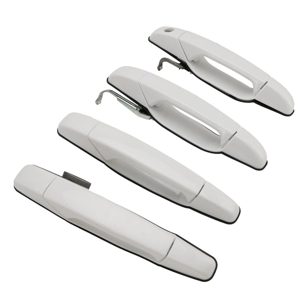 2007-2013 Cadillac Escalade Base Sport Utility 4PCS Front & Rear Door Handle Set White 284053446 84053444 20954826 25890276