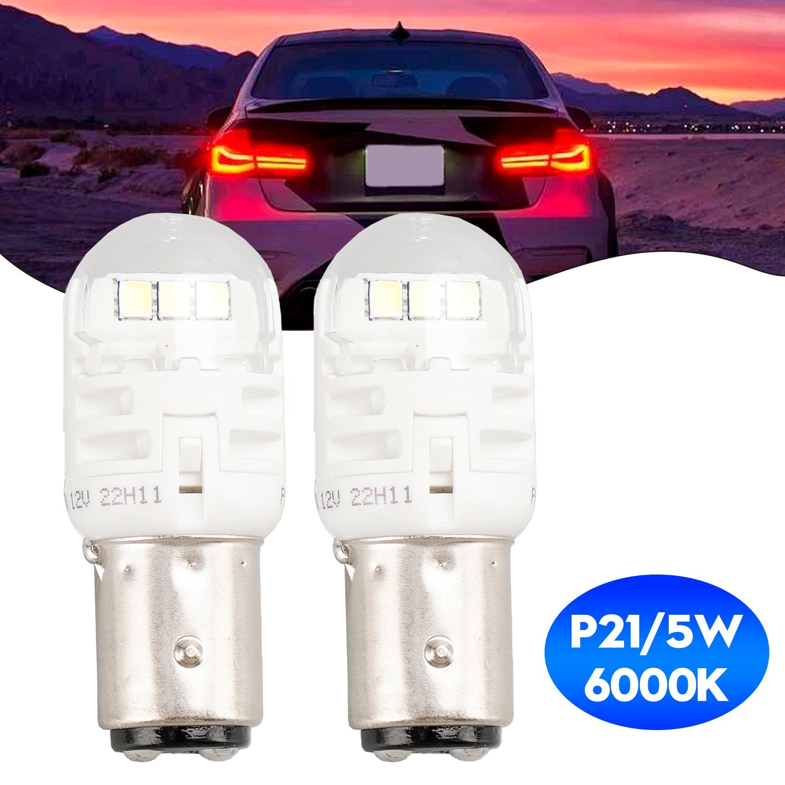 Til Philips 11499CU60X2 Ultinon Pro6000 LED-WHITE P21/5W 6000K 250/50lm