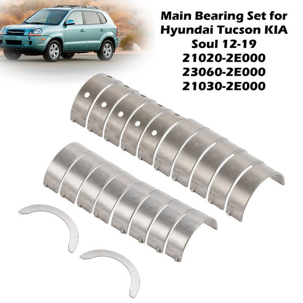 2013-2015 ヒュンダイ エラントラ (UD) メインベアリング セット 21020-2E000 23060-2E000 汎用
