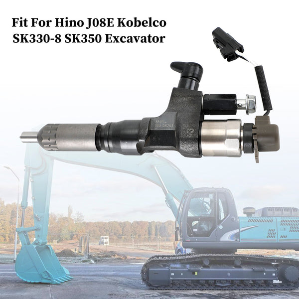 Injetores de combustível da máquina escavadora de Hino J08E Kobelco SK330-8 SK350 095000-6593 CB84034501S 23670-E0010 VH23670E0011 genérico