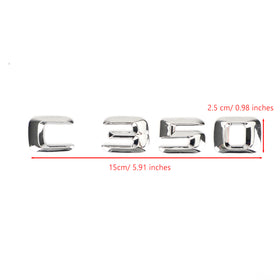 Rear Trunk Emblem Badge Nameplate Decal Letters Numbers Fit Mercedes C350 Chrome Generic