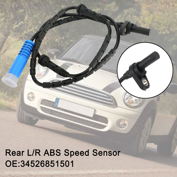 Mini Cooper R56 1.6 1.6D 2006-2013 Traseiro L/R ABS Sensor de Velocidade 34526851501 Genérico