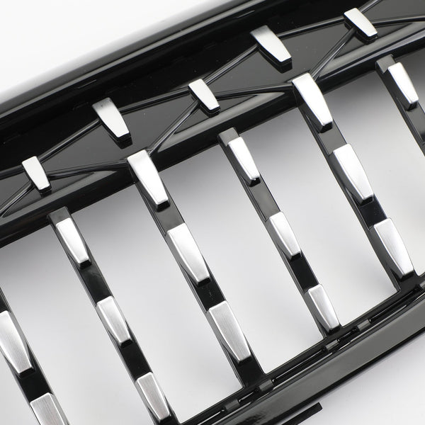 Schwarzer und verchromter Frontgrill im Diamant-Stil, passend für BMW 5er G30 G38 2017–2019
