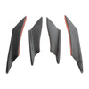 4 pezzi di alette paraurti anteriori universali Body Splitter Spoiler Canards Look in fibra di carbonio