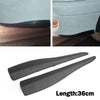 2pcs 36cm Rubber Car Front Rear Bumper Lip Anti-collision Strip Carbon Fiber