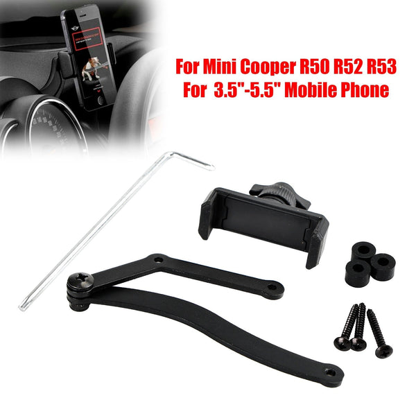 2005-2008 R52 MINI Cooper / Cooper S conversível 360?? Rotação Suporte para celular para carro Suporte genérico