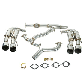 2015–2021 Subaru WRX/STI Auspuffkrümmer Cat Back Auspuffspitze R400 Quad Tips Auspuff Generisch