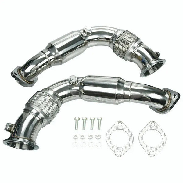 2008-2014 BMW X6/X5 550I 650I 750I B7 N63B44 4.4L V8 Twin Turbo Downpipe escape genérico