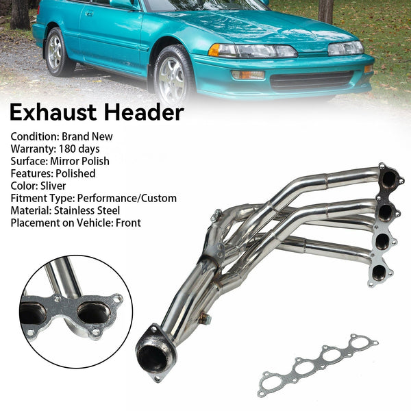 1992–2001 Acura Integra GS-R Verteilerkrümmer aus Edelstahl, 412–05–1900, generisch