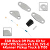 1988–1995 Toyota Pickup V6 3.0L 3VZ-E Motoren AGR Block Off Plate Kit Generic
