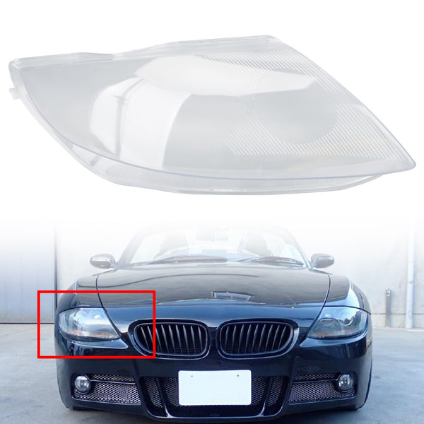 Cubierta de faro lente izquierda para BMW Z4 E85 2003-2008 transparente genérico