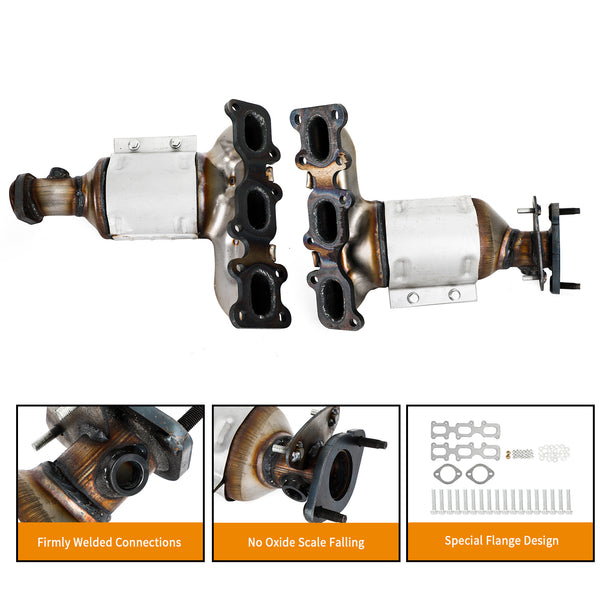 2013-2016 Lincoln MKS 3,7 L 2 pièces convertisseur catalytique avant 674255 674256 générique