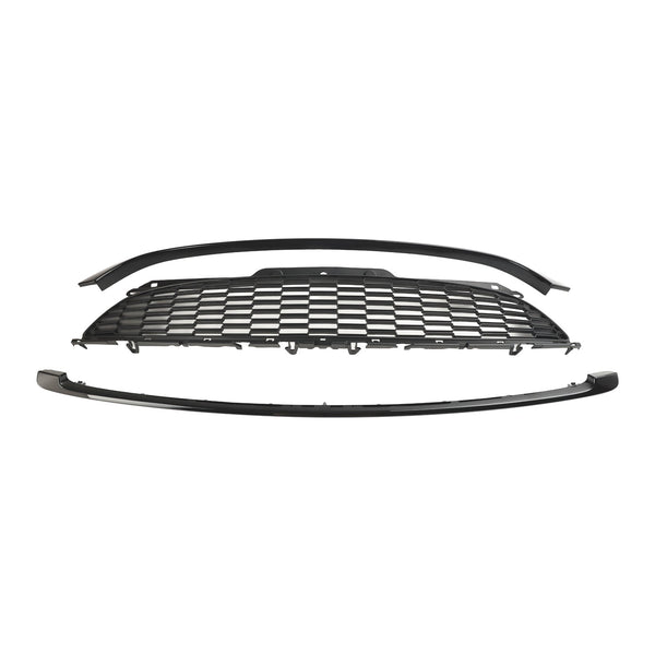 2009-2013 MINI R57 Cooper S & JCW 2-deurs cabriolet 3 stuks glanzend zwart grille grill generiek