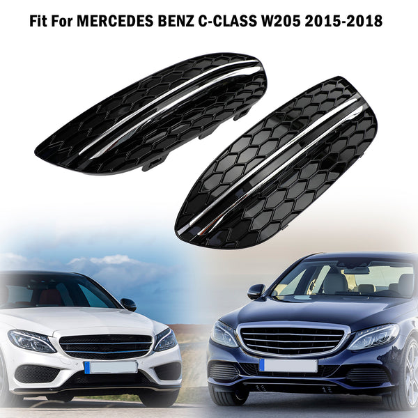 2015–2018 BENZ C-KLASSE W205 Base Sedan Honeycomb Nebelscheinwerferabdeckung 2058850723 MB1038172 Generisch