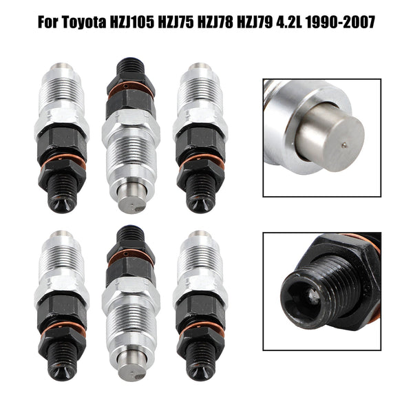 1990-2007 Toyota HZJ105 HZJ75 HZJ78 HZJ79 4.2L6PCS Fuel Injectors 23600-19075 Generic