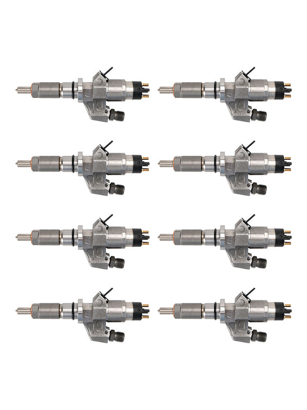 2001-2004.5 Chevy Silverado 2500HD/3500HD 6.6L LB7 Duramax Diesel 8PCS Fuel Injectors 0445120008 0986435502 97208074 Generic