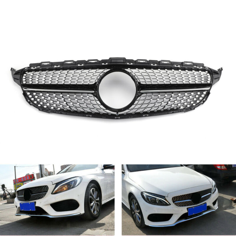 2015-18 Benz W205 C250 C300 C400 Diamantgrill Frontgrill