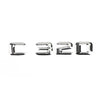 Emblem für den hinteren Kofferraum, Namensschild, Buchstaben, Zahlen, passend für Mercedes C320, Chrom, generisch