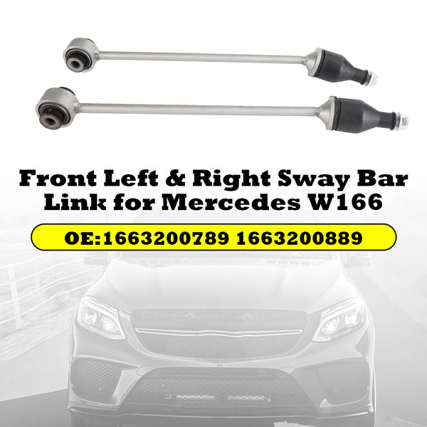 Front Left & Right Sway Bar Link for Mercedes W166 1663200789 1663201200 Generic