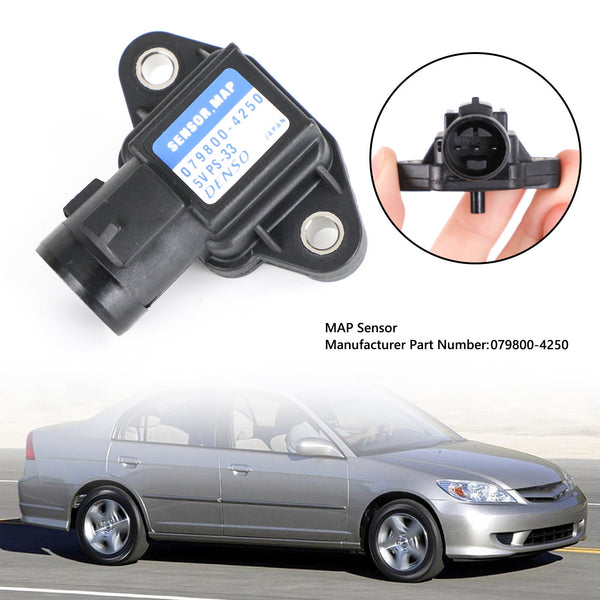 Honda Civic Accord CR-V HR-V Air Intake Pressure Sensor MAP Sensor 079800-4250 079800-3000 Generic