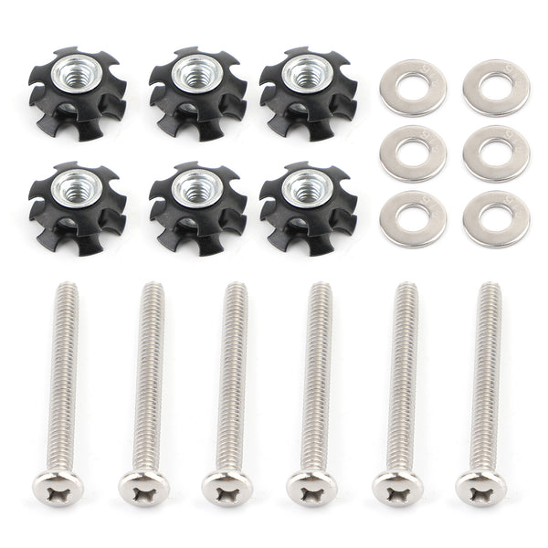 Kit de reparo com porcas estrela 1/4-20 parafusos para tubo od de 1 