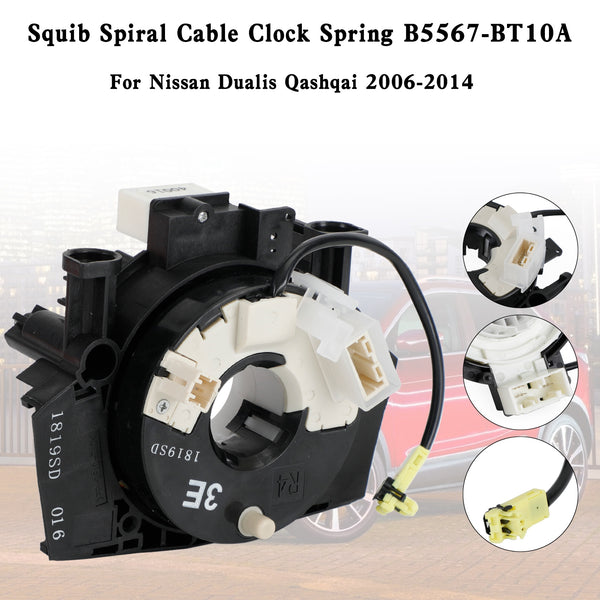 B5567-BT10A Squib Spiral Cable Clock Spring For 2006-2014 Nissan Dualis Qashqai Generic