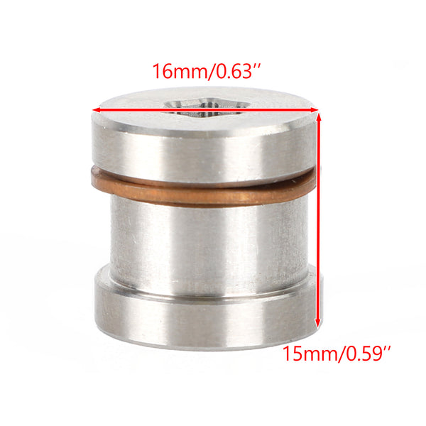 Adaptateur de capteur d'oxygène M12 x 1.25, entretoise, Kit d'écrous à bouchon hexagonal en acier inoxydable générique