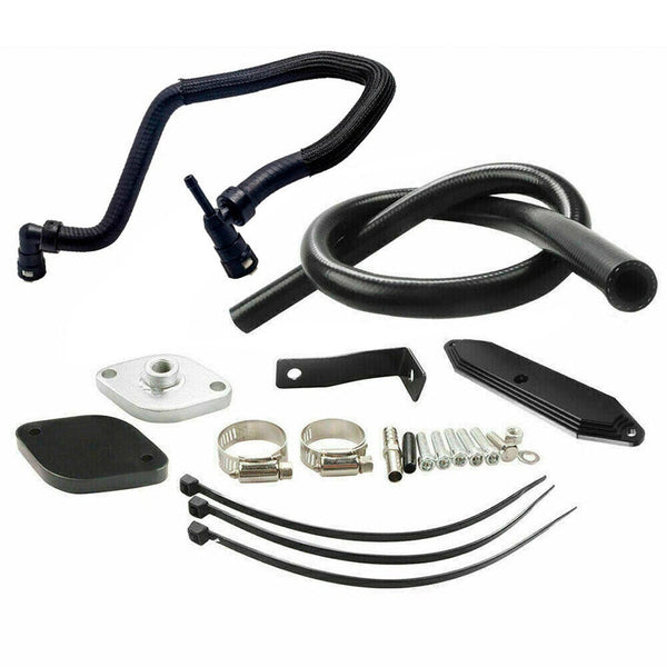 Tubo de escape silenciador de 4 pulgadas + kit EGR + línea de refrigerante para Ford F250 F350 F450 6.7L Diesel Super Duty genérico 2011-2023