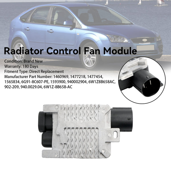 Módulo de ventilador de control de radiador Ford Focus MK II Hatchback 2004-2012 1477218 1565834 1477454 genérico