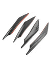 4 Stück Universal Front Bumper Fins Body Splitter Spoiler Canards Carbon Fiber Look