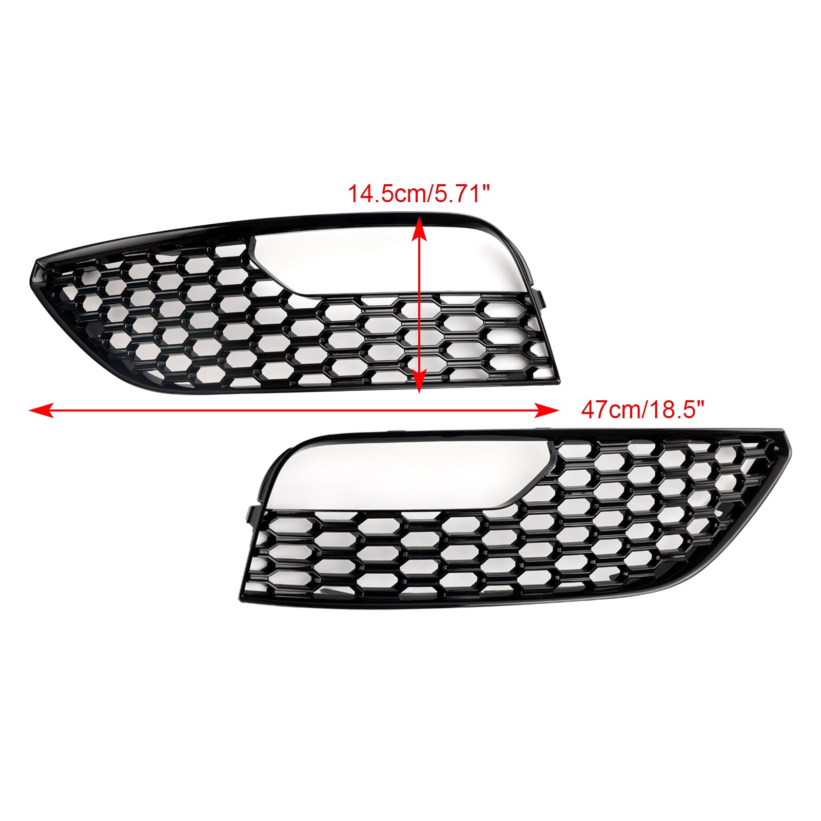 2012-2016 Audi A3 S3 Versione Standard 2 PZ Paraurti Anteriore Fendinebbia Surround Griglia di Copertura 8V3807681 8V3807682