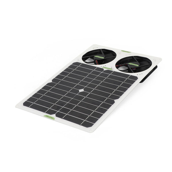40W Solar Powered Fan Mini Ventilator for Greenhouse Car Exhaust Fan Generic