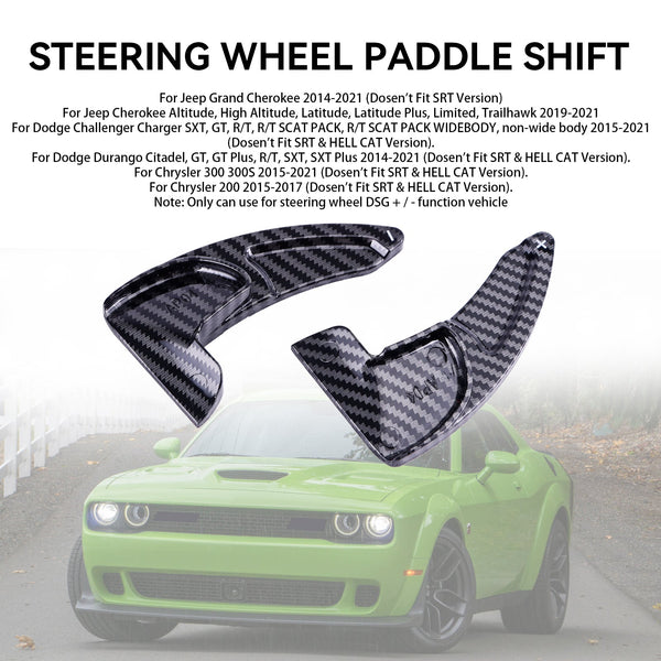 Steering Wheel Shift Paddle Extended Shifter Trim fit Dodge Challenger Charger Generic