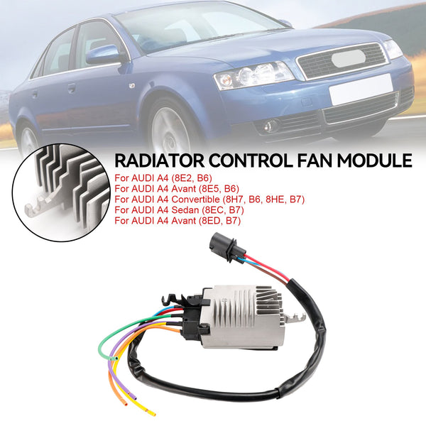 Audi A4 8E2 8E5 B6 Módulo de unidad de control del ventilador del radiador 8E0959501AB 8E0959501AG Genérico