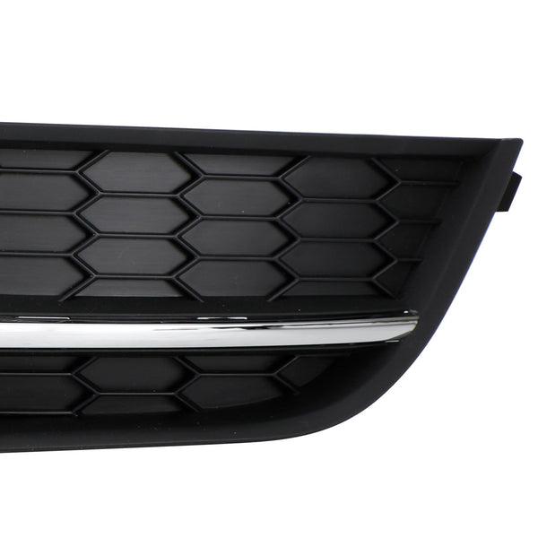 2012-2015 VW Passat 2 piezas de cubierta de luz antiniebla delantera de conducción negro/cromado genérico