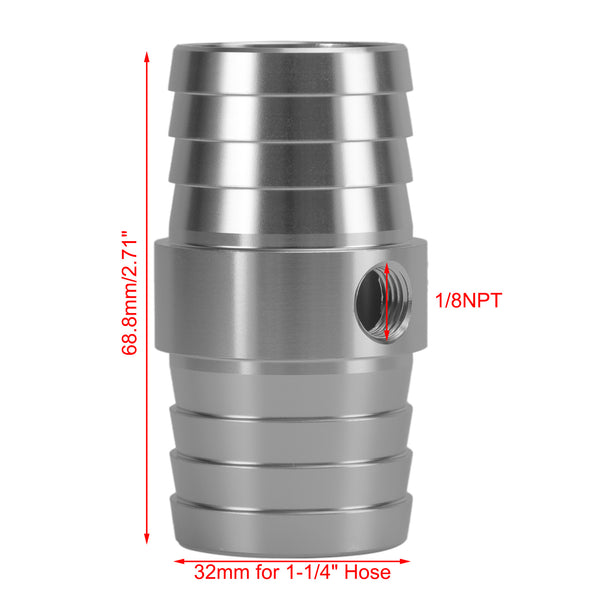 1-1/4-Zoll-Schlauch mit 1/8-Zoll-NPT-Dampfanschlussadapter Oberer Kühler LS Swap Coolant Generic