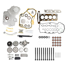 08-09 SATURN VUE 2.4L 2384 CC Kit de cadena de distribución Bomba de aceite Actuador de solenoide Kit de cubierta de engranaje genérico