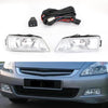 2003–2007 Honda Accord/2004–2008 Acura TL Klarglas-Nebelscheinwerfer + Schalter generisch