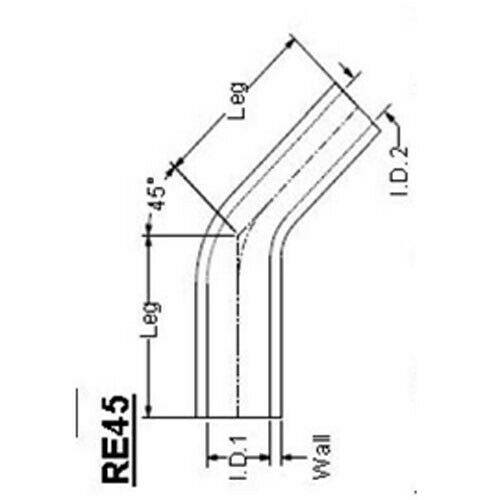 Codo 45 grados 51mm 76mm tubo de silicona acoplador de manguera Intercooler Turbo admisión genérico