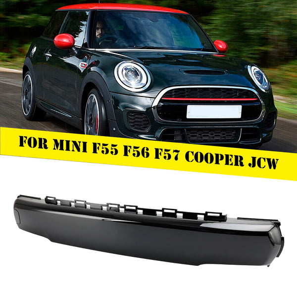 2013-2021 Mini F55 F56 Cooper S JCW Cubierta de placa de matrícula delantera, negro brillante 51117337791 7337791 Genérico