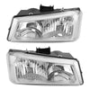 2003-2006 Silverado 1500/1500HD/2500HD/3500 Chrome Housing Clear Side Headlights/Lamp Assembly 2502257 2503257 10366037