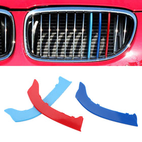 2009–2012 BMW 3er Dreifarbige Frontgrill-Abdeckstreifen, Clip-Zierleiste, generisch