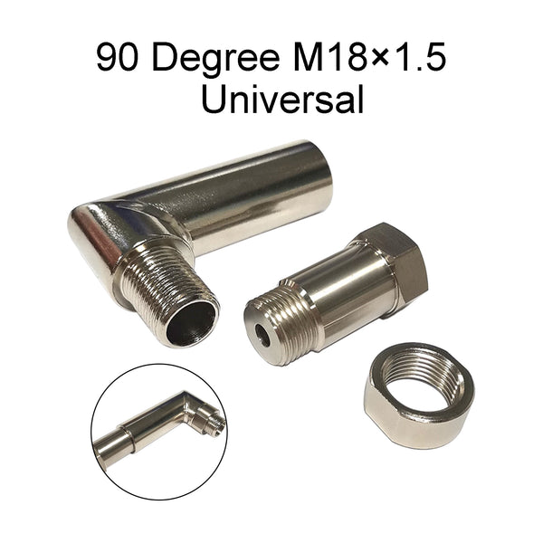 M18*1.5 O2 Spacer Sensor Angled Extender 90 Degree O2 Bung Extension Generic