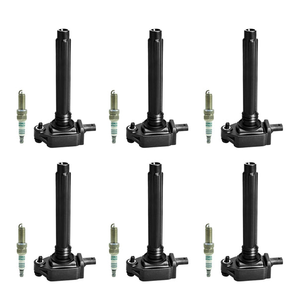 2011-2016 Chrysler Town & Country 3.6L V6 6PCS Ignition Coil+Spark Plug UF648 GN10616 36-8196