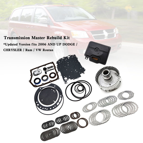 Kit de reconstrução mestre de transmissão 62TE 68272623AB 00000623AA Fit Dodge Chrysler Ram VW genérico