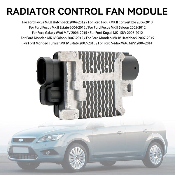 Module de ventilateur de commande de radiateur à hayon Ford Focus MK II 2004-2012 1477218 1565834 1477454 générique